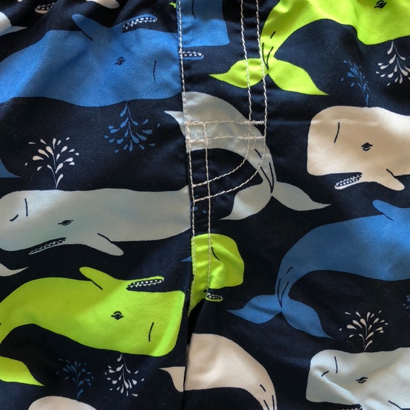 Old Navy Whale Swim Trunks 12-18 months 🐳 - Picture 4 of 5